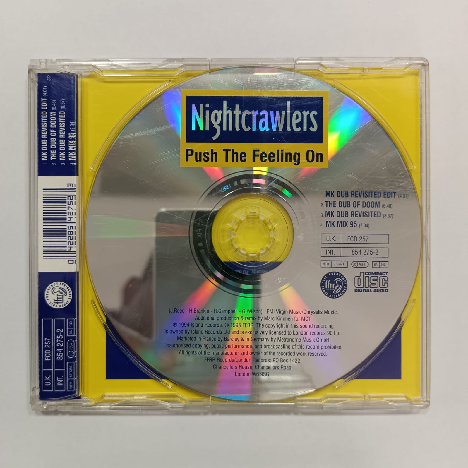Nightcrawlers – Push The Feeling On (New MK Mixes For '95) - Imagen 2