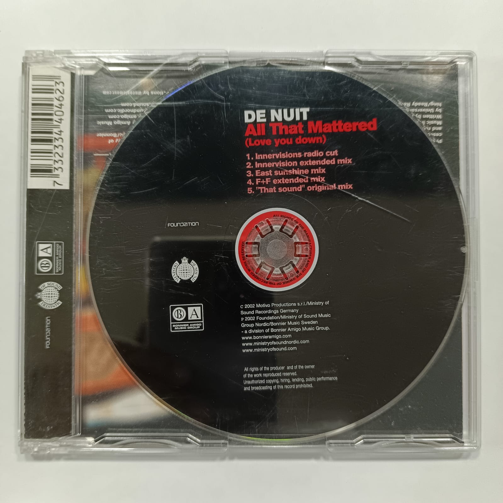 De Nuit – All That Mattered (Love You Down) - Imagen 2