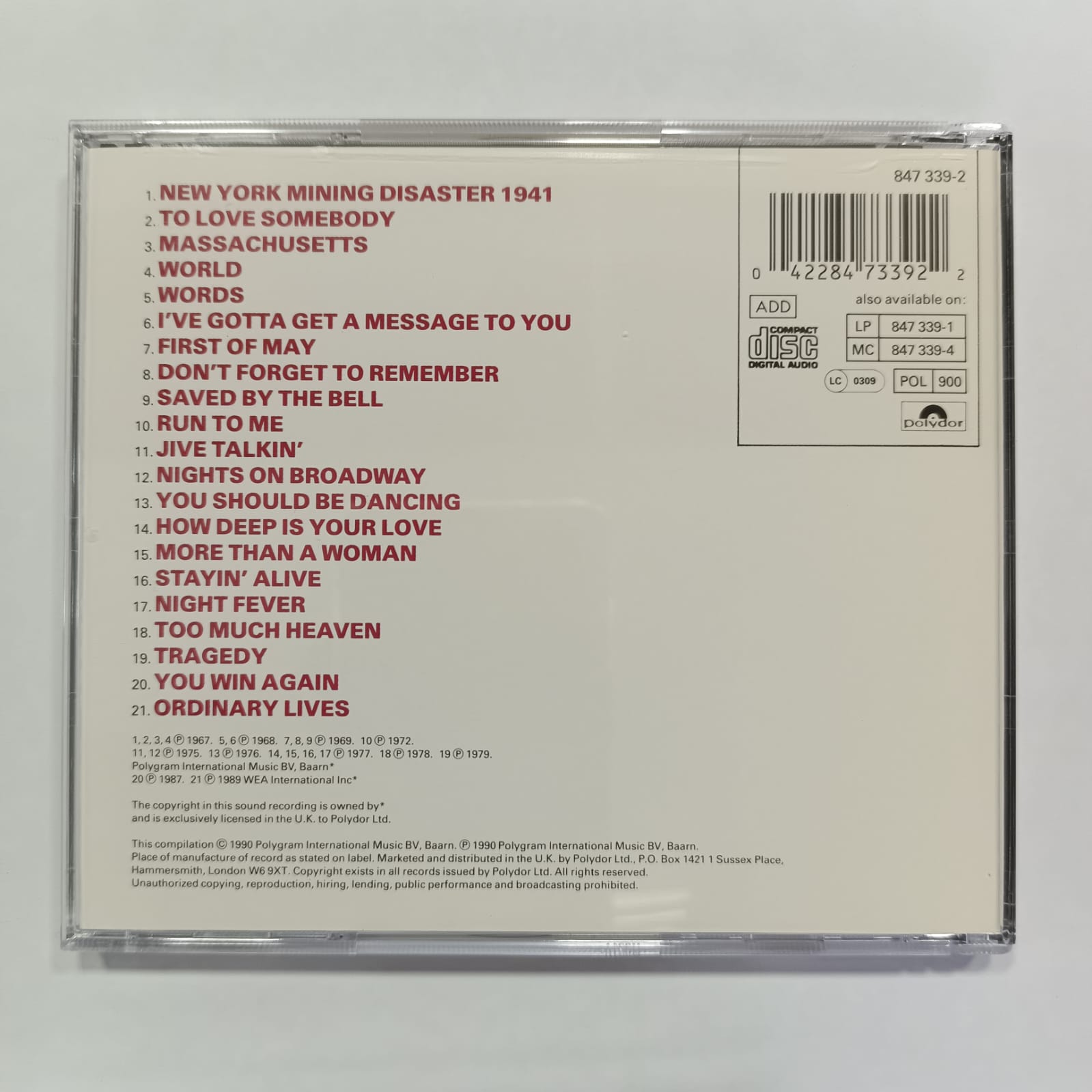 Bee Gees – The Very Best Of The Bee Gees - Imagen 2